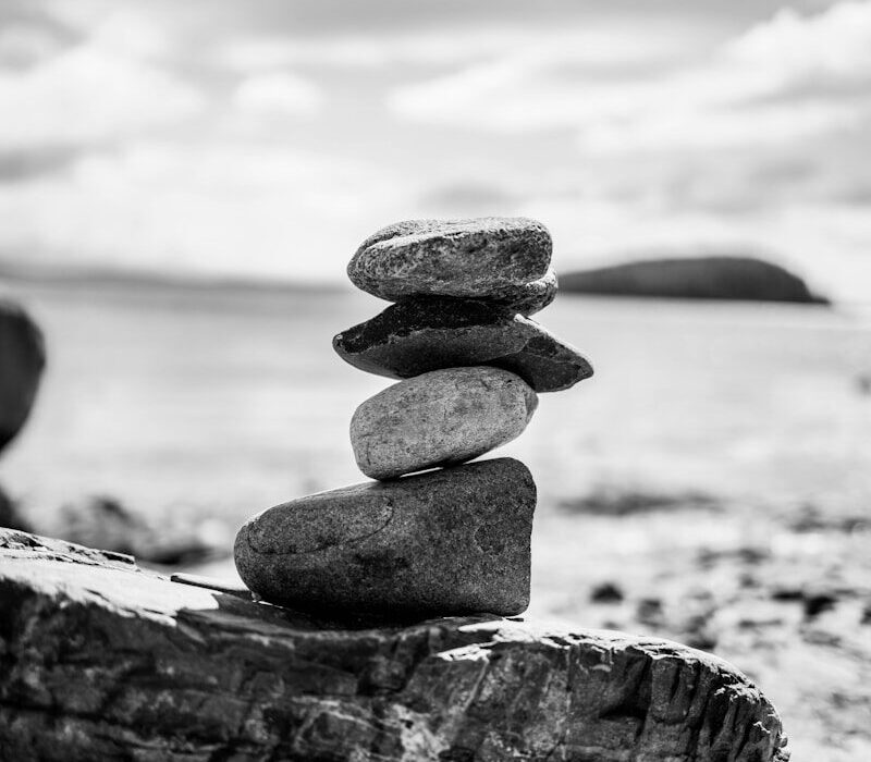 a stack of rocks
